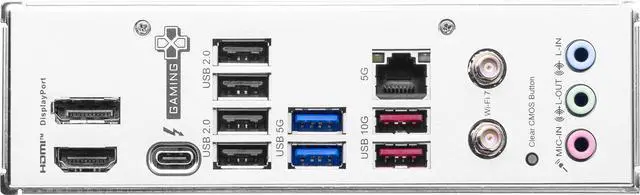 Alt view image 6 of 8 - MSI B860 GAMING PLUS WIFI LGA 1851 Intel B860 SATA 6Gb/s Wi-Fi 7 DDR5 PCI-E x16 slot M.2 Thunderbolt4 5Gbps LAN ATX Motherboard