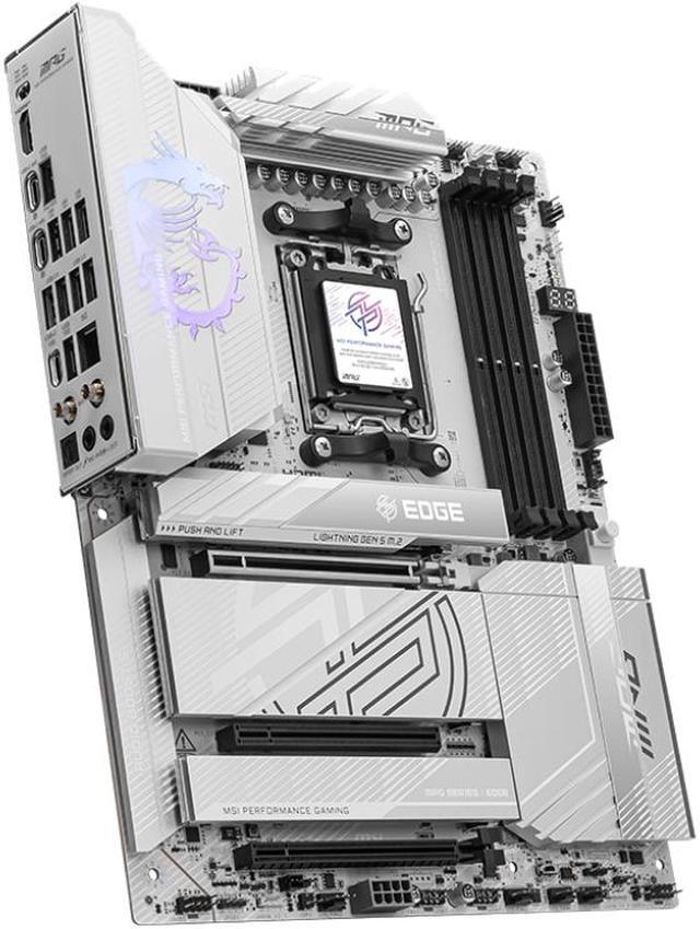 Alt view image 4 of 5 - MSI MPG MPG X870E EDGE TI WIFI AM5 AMD X870E SATA 6Gb/s  5G LAN DDR5 M.2 Wi-Fi 7 ATX Motherboards