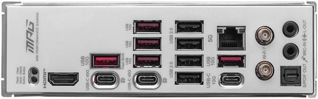 Alt view image 5 of 5 - MSI MPG MPG X870E EDGE TI WIFI AM5 AMD X870E SATA 6Gb/s  5G LAN DDR5 M.2 Wi-Fi 7 ATX Motherboards