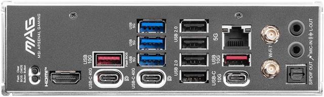 Alt view image 5 of 5 - MSI MAG MAG X870E TOMAHAWK WIFI AM5 AMD X870E SATA 6Gb/s M.2 DDR5 Wi-Fi 7 5G LAN ATX Motherboards