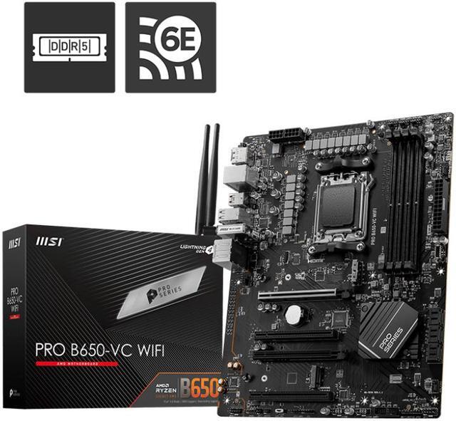 Refurbished: MSI PRO PRO B650-VC WIFI AM5 AMD B650 SATA 6Gb Refurbished: MSI PRO PRO B650-VC WIFI AM5 AMD B650 SATA 6Gb