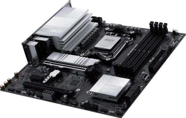 Alt view image 2 of 6 - MSI PRO B850M-A WIFI AM5 , Wi-FI 7, 5G LAN, SATA 6Gbps, Bluetooth 5.4, double M.2 support,Micro ATX AMD Motherboard