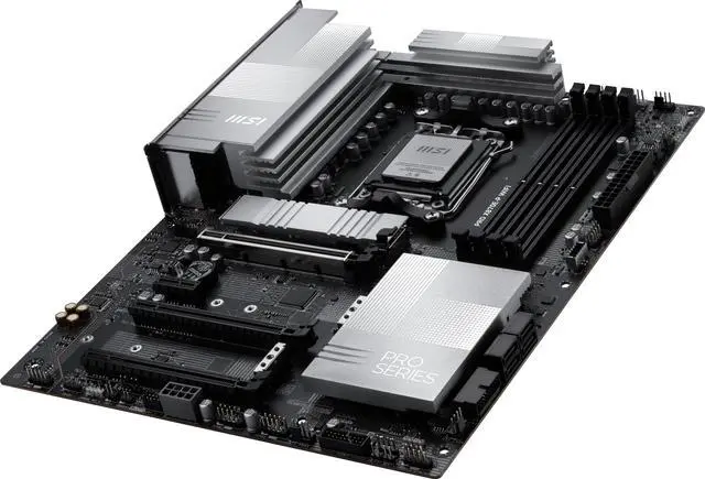 Alt view image 3 of 6 - MSI PRO X870E-P WIFI AM5 ATX AMD Motherboards, USB 4.0 (40G),4x SATA 6Gb/s,Wi-Fi 7, Triple M.2 Connectors,