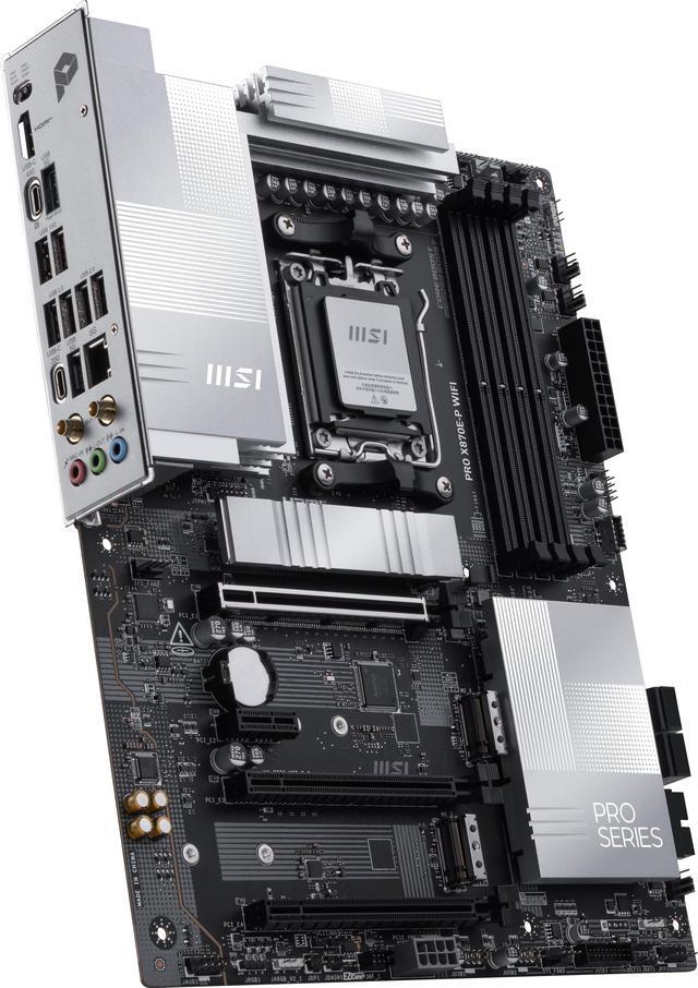 Alt view image 5 of 6 - MSI PRO X870E-P WIFI AM5 ATX AMD Motherboards, USB 4.0 (40G),4x SATA 6Gb/s,Wi-Fi 7, Triple M.2 Connectors,