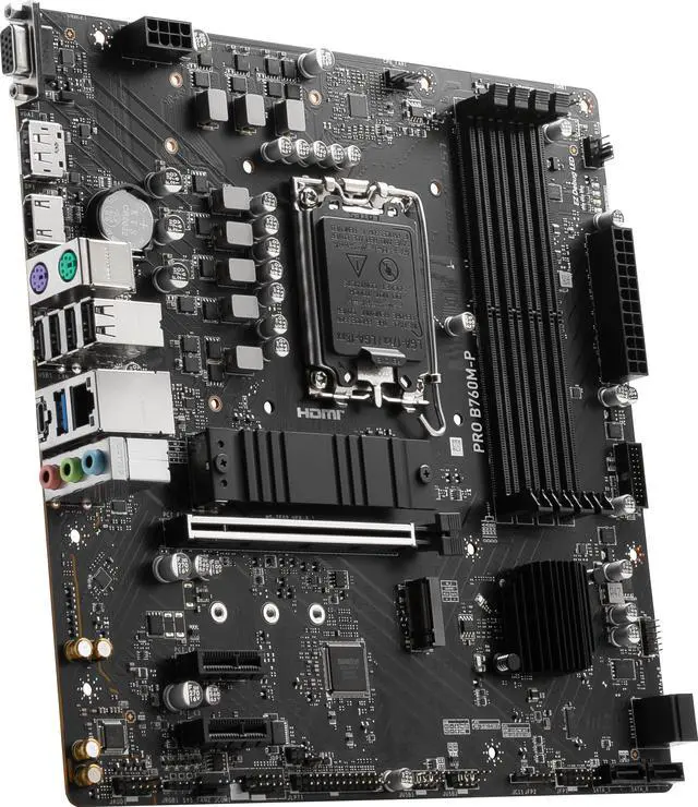 Main image of MSI PRO B760M-P LGA 1700 Intel B760 SATA 6Gb/s Micro ATX Motherboard