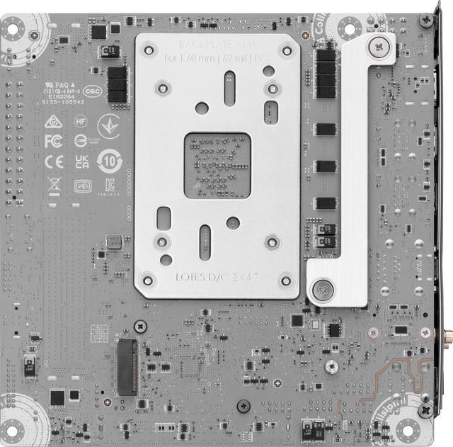 Alt view image 3 of 7 - MSI MPG B850I EDGE TI WIFI AM5 Dual Channel DDR5 8200+ MT/s (OC) SATA 6GB High-speed Connectivity: EZ Antenna Audio Boost 5 AMD Motherboards