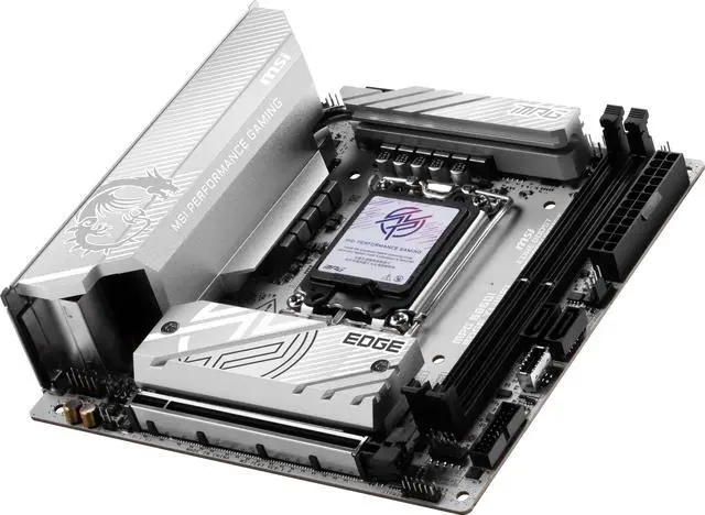 Alt view image 4 of 7 - MSI MPG B860I EDGE TI WIFI Intel LGA 1851 Mini-ITX motherboard - White