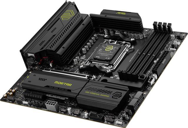 Alt view image 3 of 8 - MSI MAG B850M MORTAR WIFI AM5 AMD B850 Micro ATX Motherboard