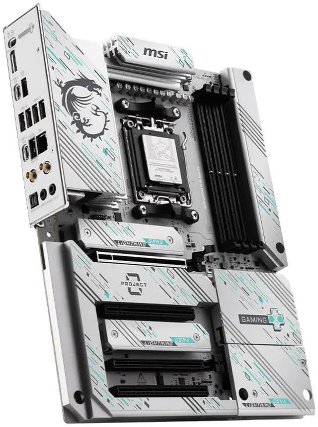 Alt view image 5 of 9 - MSI B850 GAMING PLUS WIFI PZ AM5 AMD B850 ATX Back-Connect motherboard, 12+2+1 DRPS, DDR5, PCIe 5.0, Lighting Gen 5 x4 M.2, Wi-Fi 7, 5Gb LAN, USB 10Gbps Type-C