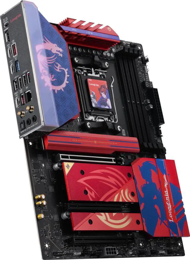 Alt view image 5 of 7 - MSI B850 MLG EDITION AM5 AMD B850 ATX B850 SATA 6Gb/s 5G Network Wi-Fi7 DDR5 Motherboard