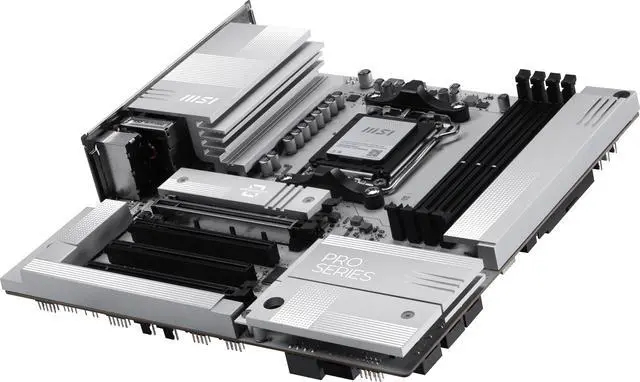 Alt view image 10 of 10 - MSI PRO B850M-A WiFi PZ Motherboard, mATX - Supports AMD Ryzen 9000/8000/7000 Processors, AM5 - DDR5 Memory Boost (8200+ MT/s OC), PCIe 5.0 x16 & 4.0 x4, M.2 Gen5, Wi-Fi 7, 5G LAN