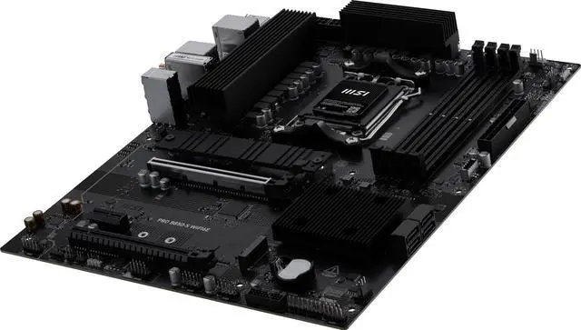 Alt view image 3 of 7 - MSI PRO B850-S WIFI6E AM5 AMD B850 SATA 6Gb/s 5G Network Wi-Fi7 DDR5 Motherboard