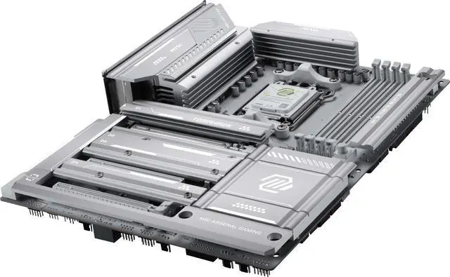 Alt view image 3 of 11 - MSI MAG X870E TOMAHAWK MAX WIFI PZ AM5 AMD X870E Back Connect Motherboard, SATA 6Gb/s M.2 DDR5 Wi-Fi 7 5G LAN ATX Motherboards