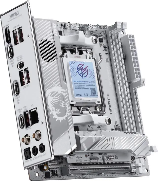 Alt view image 6 of 7 - MSI MPG X870I EDGE TI EVO WIFI AM5 AMD X870 Motherboard