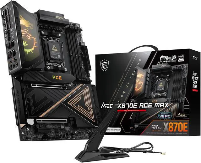 Alt view image 2 of 13 - MSI MEG X870E ACE MAX AM5 AMD X870E Motherboard