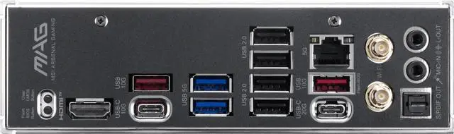 Alt view image 6 of 7 - MSI MAG B850 TOMAHAWK WIFI AM5 AMD B850 SATA 6Gb/s 5G Network Wi-Fi7 DDR5 Motherboard