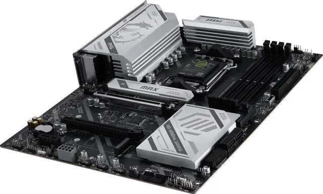 Alt view image 3 of 7 - MSI MAG X870E GAMING MAX WIFI, DDR5, PCIe 5.0 x16, Wi-Fi 7, USB 3.2 Gen 2, ATX