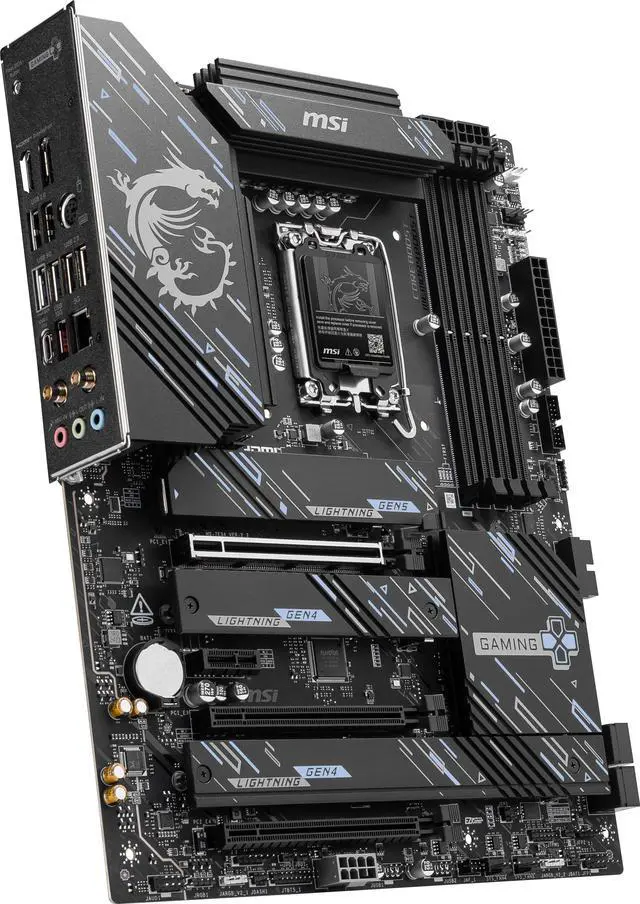 Alt view image 5 of 7 - Z890 GAMING PLUS WIFI6E Motherboard, ATX-Supports Intel Core Ultra Processors (Series 2), LGA 1851 - DDR5 Memory Boost (Up to 9200+MT/s OC), 1 x PCIe 5.0 x16, 1 x M.2 Gen5, Intel Killer 5G LAN, Wi-Fi 7