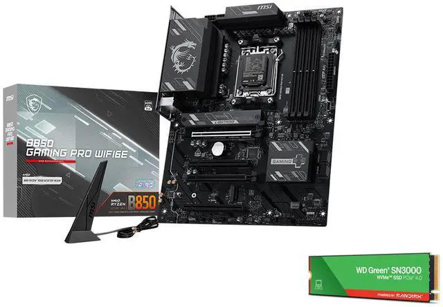 MSI B850 Gaming Pro WiFi6E Bundle - Motherboard & 1TB NVMe SSD