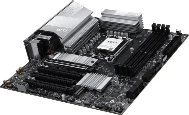 Alt view image 3 of 9 - MSI PRO B860M-A WIFI6E Motherboard, mATX - Supports Intel Core Ultra Processors (Series 2), LGA 1851 - DDR5 Memory Boost (8800+ MT/s OC), PCIe 5.0 x16 & 4.0 x4, M.2 Gen5, Wi-Fi 6E, 5G LAN