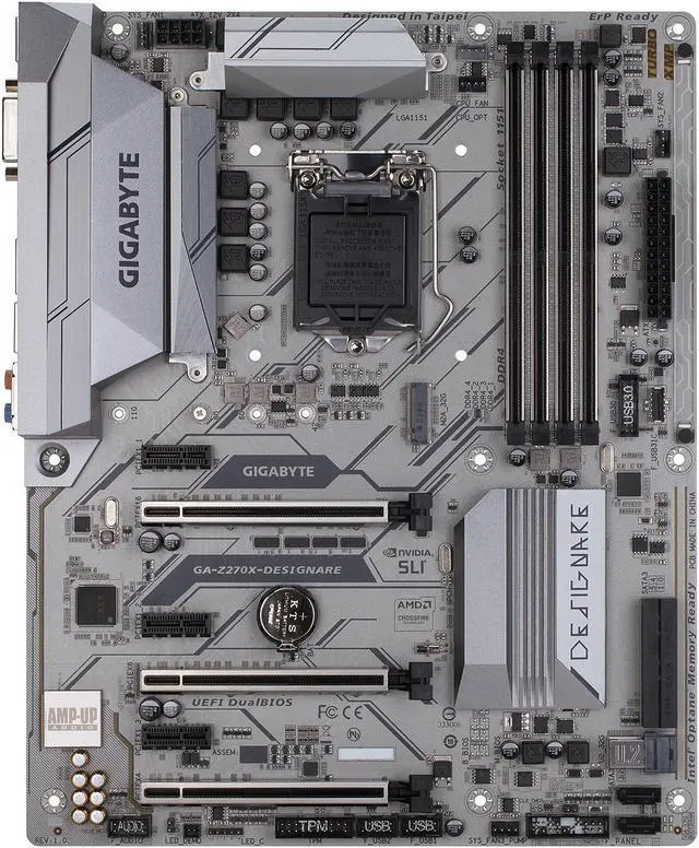 Alt view image 3 of 5 - GIGABYTE GA-Z270X-DESIGNARE (rev. 1.0) LGA 1151 Intel Z270 HDMI USB 3.1 ATX Motherboards - Intel