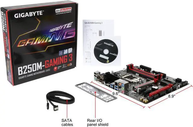 Alt view image 5 of 5 - GIGABYTE GA-B250M-Gaming 3 (rev. 1.0) LGA 1151 Intel B250 HDMI USB 3.1 Micro ATX Intel Motherboard