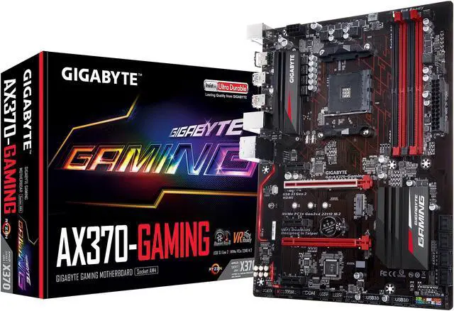 Alt view image 4 of 4 - GIGABYTE GA-AX370-Gaming (rev. 1.0) AM4 AMD X370 USB 3.1 HDMI ATX AMD Motherboard