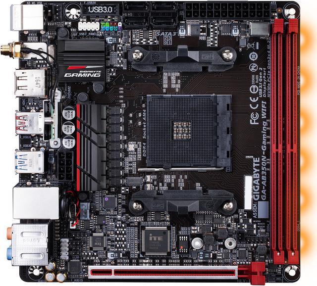 Alt view image 6 of 9 - GIGABYTE GA-AB350N-Gaming WIFI (rev. 1.0) AM4 AMD B350 USB 3.1 HDMI Mini ITX AMD Motherboard