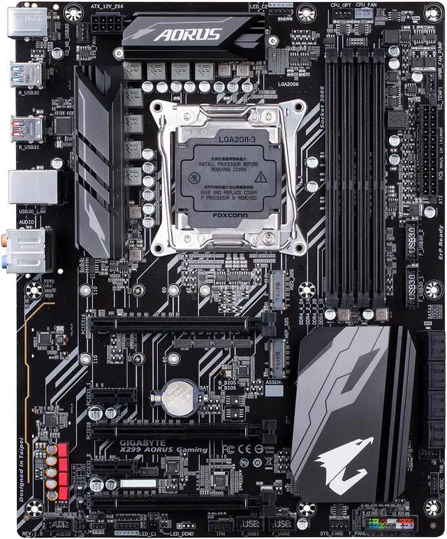 Alt view image 2 of 5 - GIGABYTE X299 AORUS Gaming (rev. 1.0) LGA 2066 Intel X299 USB 3.1 ATX Intel Motherboard