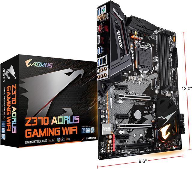 Alt view image 9 of 9 - GIGABYTE Z370 AORUS GAMING WIFI (rev. 1.0) LGA 1151 (300 Series) Intel Z370 HDMI USB 3.1 ATX Intel Motherboard