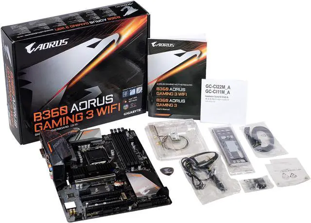 Alt view image 10 of 12 - GIGABYTE B360 AORUS Gaming 3 WIFI LGA 1151 (300 Series) Intel B360 HDMI USB 3.1 ATX Intel Motherboard