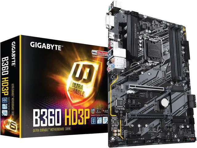 Alt view image 5 of 6 - GIGABYTE B360 HD3P LGA 1151 (300 Series) Intel B360 HDMI USB 3.1 ATX Intel Motherboard