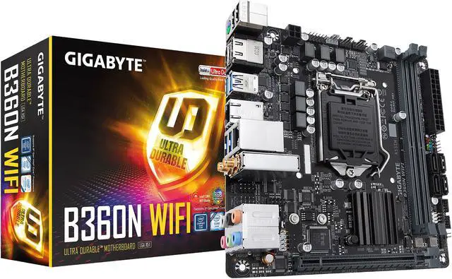 Alt view image 5 of 5 - GIGABYTE B360N WIFI LGA 1151 (300 Series) Intel B360 HDMI USB 3.1 Mini ITX Intel Motherboard