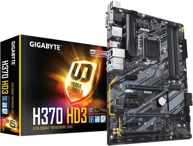 Alt view image 7 of 9 - GIGABYTE H370 HD3 LGA 1151 (300 Series) Intel H370 HDMI USB 3.1 ATX Intel Motherboard