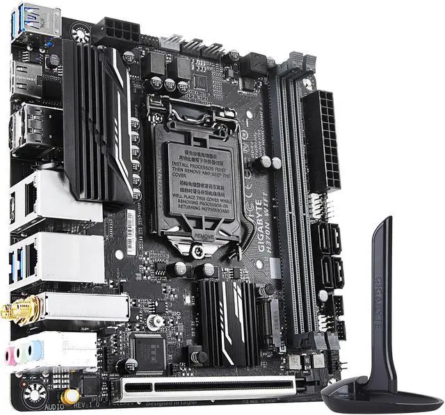 Alt view image 5 of 10 - GIGABYTE H370N WIFI LGA 1151 (300 Series) Intel H370 HDMI USB 3.1 Mini ITX Intel Motherboard