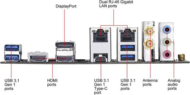 Alt view image 7 of 10 - GIGABYTE H370N WIFI LGA 1151 (300 Series) Intel H370 HDMI USB 3.1 Mini ITX Intel Motherboard