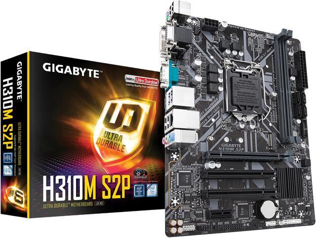 Alt view image 5 of 5 - GIGABYTE H310M S2P LGA 1151 (300 Series) Intel H310 HDMI USB 3.1 Micro ATX Intel Motherboard