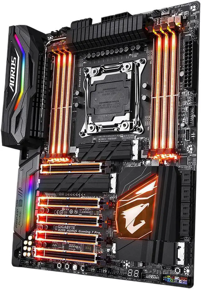 Alt view image 2 of 6 - GIGABYTE X299 AORUS Gaming 7 Pro LGA 2066 Intel X299 USB 3.1 ATX Intel Motherboard
