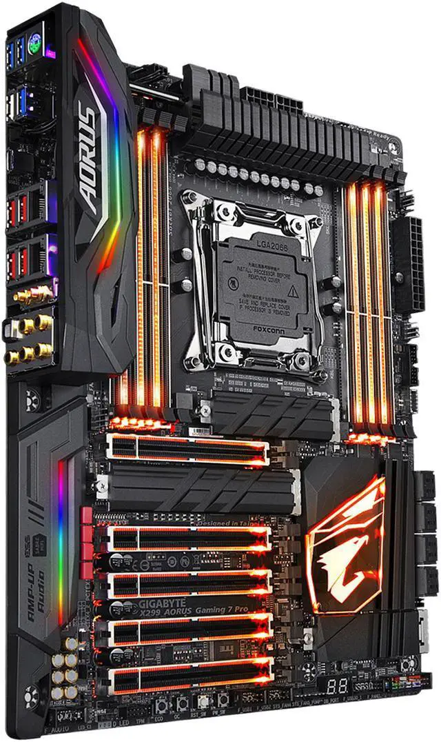Alt view image 3 of 6 - GIGABYTE X299 AORUS Gaming 7 Pro LGA 2066 Intel X299 USB 3.1 ATX Intel Motherboard