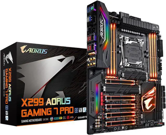 Alt view image 6 of 6 - GIGABYTE X299 AORUS Gaming 7 Pro LGA 2066 Intel X299 USB 3.1 ATX Intel Motherboard