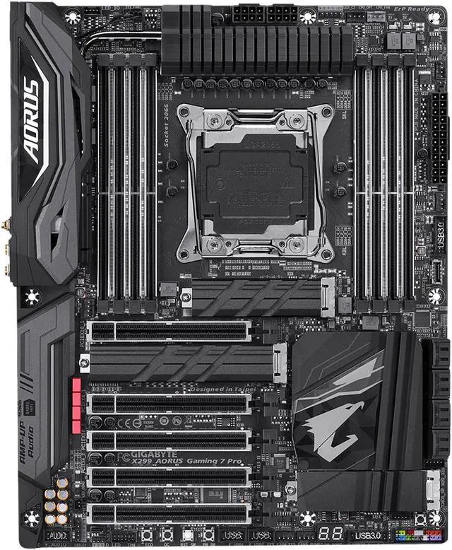 Alt view image 4 of 6 - GIGABYTE X299 AORUS Gaming 7 Pro LGA 2066 Intel X299 USB 3.1 ATX Intel Motherboard