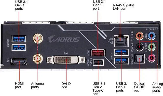 Alt view image 6 of 8 - GIGABYTE B450 AORUS PRO WIFI AM4 AMD B450 USB 3.0 ATX AMD Motherboard