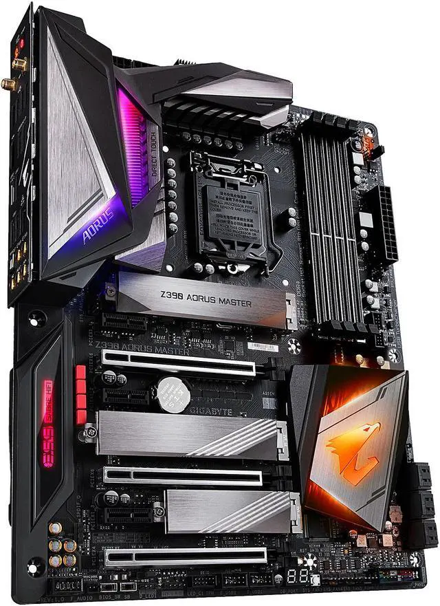 Alt view image 4 of 11 - GIGABYTE Z390 AORUS MASTER LGA 1151 (300 Series) Intel Z390 ATX Intel Motherboard