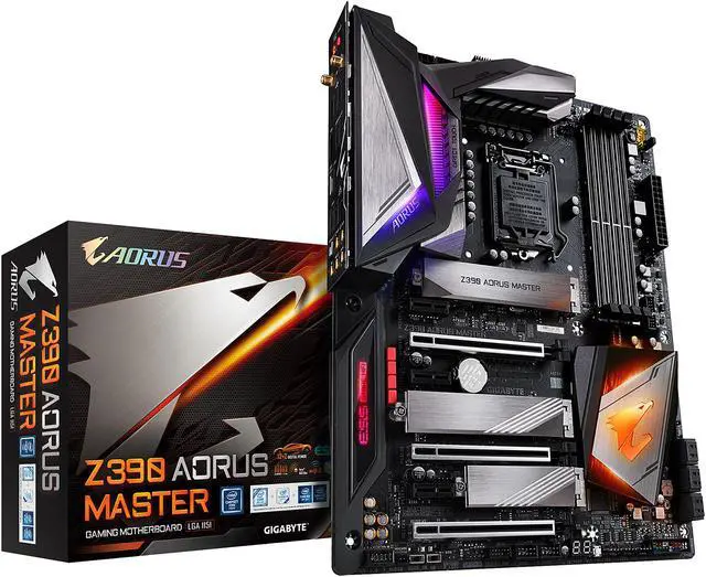 Alt view image 9 of 11 - GIGABYTE Z390 AORUS MASTER LGA 1151 (300 Series) Intel Z390 ATX Intel Motherboard
