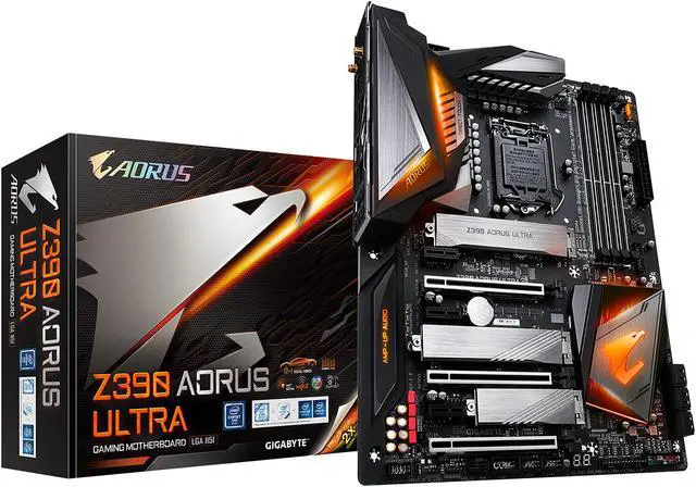 Alt view image 8 of 10 - GIGABYTE Z390 AORUS ULTRA LGA 1151 (300 Series) Intel Z390 ATX Intel Motherboard