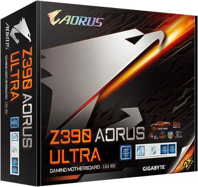 Alt view image 10 of 10 - GIGABYTE Z390 AORUS ULTRA LGA 1151 (300 Series) Intel Z390 ATX Intel Motherboard