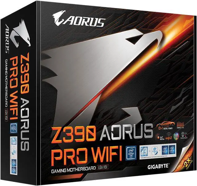 Alt view image 9 of 9 - GIGABYTE Z390 AORUS PRO WIFI LGA 1151 (300 Series) Intel Z390 ATX Intel Motherboard