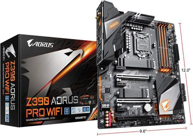 Alt view image 8 of 9 - GIGABYTE Z390 AORUS PRO WIFI LGA 1151 (300 Series) Intel Z390 ATX Intel Motherboard