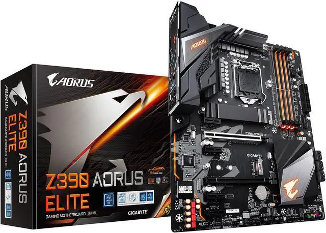Alt view image 8 of 10 - GIGABYTE Z390 AORUS ELITE LGA 1151 (300 Series) Intel Z390 ATX Intel Motherboard