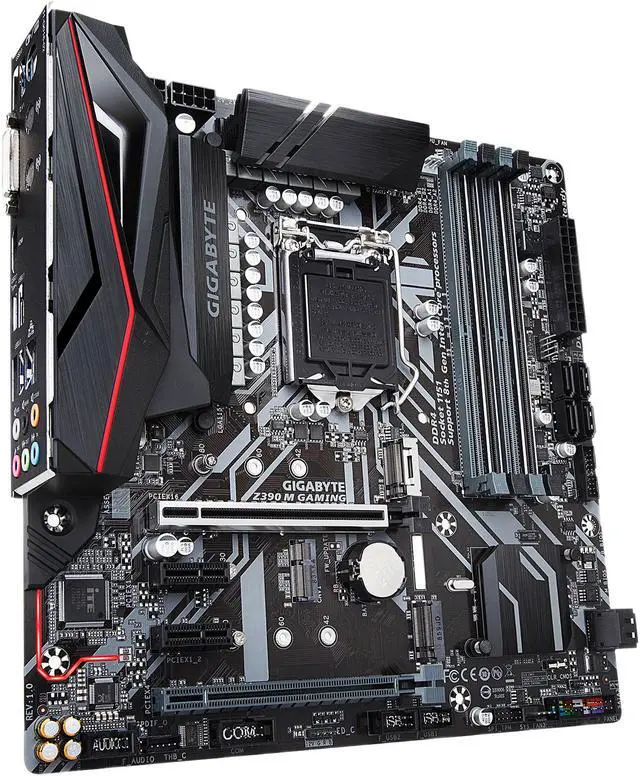 Alt view image 4 of 10 - GIGABYTE Z390 M GAMING LGA 1151 (300 Series) Intel Z390 HDMI USB 3.1 Micro ATX Intel Motherboard